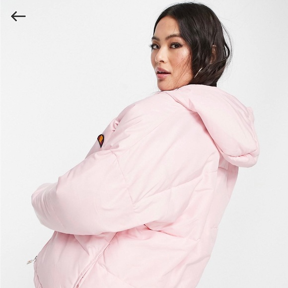 Ellesse Pink Winter Puffer Jacket - Picture 2 of 9